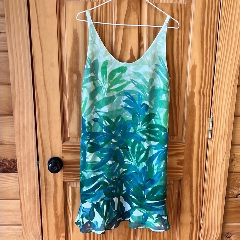 - Cabi Tropical Castaway Green Sundress Style 5235- Size Medium - Picture 3 of 9